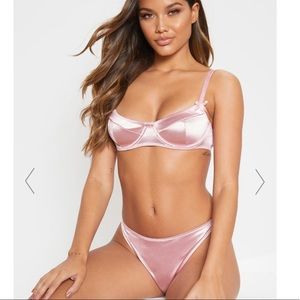 Rose Satin Lingerie Set